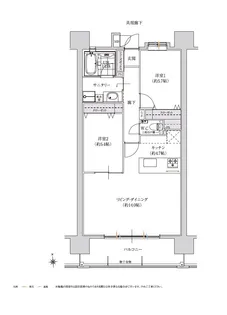 シティライフ新町III【5階】の間取り