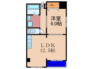吉本ビル【6階】の間取り