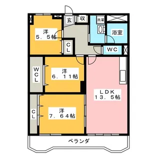 サンライフ71【2階】の間取り