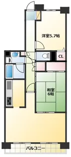 レクセルマンション西武立川【4階】の間取り