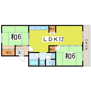 メゾンサンクレール【2階】の間取り