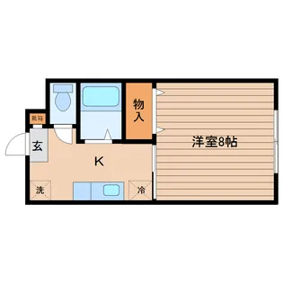 カーサ・フェリス【2階】の間取り