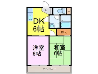 ラ・リベルテ【3階】の間取り