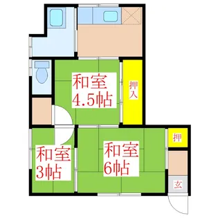 池原アパート【1階】の間取り