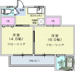 エコールF【2階】の間取り