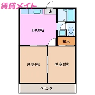 ハイムラズベリー【1階】の間取り