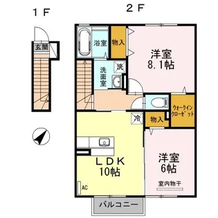 Dーroom島西【2階】の間取り