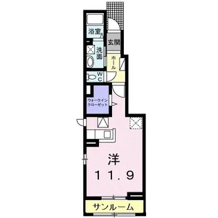 ジュネス【1階】の間取り