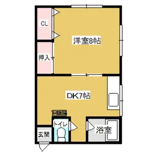 石岡コーポ【1階】の間取り