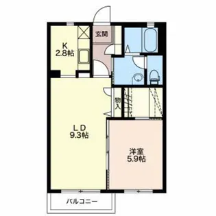 ソフィア ナカツチ【1階】の間取り