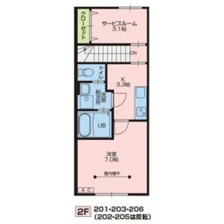 オーク A【2階】の間取り