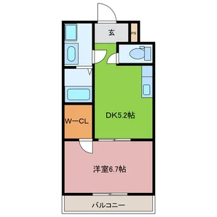 Feliz高石千代田【2階】の間取り