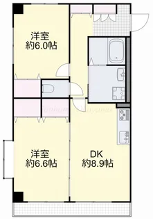 オパール大元【3階】の間取り