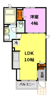 ビオーラ幸【1階】の間取り