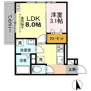 ナナラ【2階】の間取り