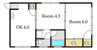 岡山県岡山市北区大供1【マンション】の間取り