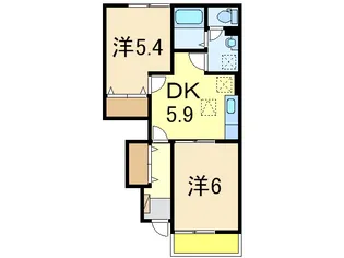 ハイネス【1階】の間取り