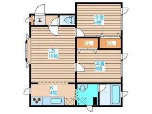 セントラルハイツミヤギ【3階】の間取り