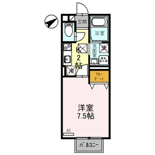 パリオ菅沼 B棟【1階】の間取り