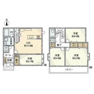 埼玉県川口市上青木1【一戸建】の間取り