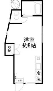 東京都渋谷区西原3【アパート】の間取り