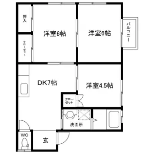 グランデージLUNA【1階】の間取り