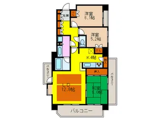 グレイスフォート桃山台【3階】の間取り