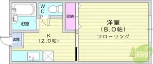 アーバンソレイユ八乙女【2階】の間取り