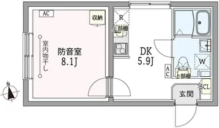 CASA RASICLAS Itabashi-Oyama【5階】の間取り