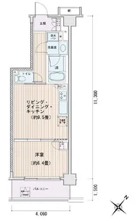 エスティメゾン豊洲レジデンスE【2階】の間取り