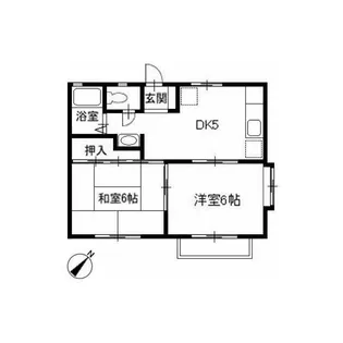 オークスA・B【2階】の間取り