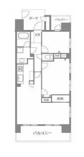コスモシティ横浜石川町【9階】の間取り