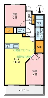 コア本町【8階】の間取り