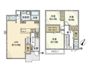 奈良県奈良市中町【一戸建】の間取り