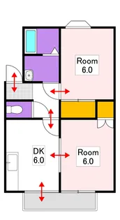 シティパークA棟【2階】の間取り