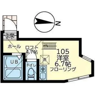 神奈川県横浜市南区清水ケ丘【アパート】の間取り