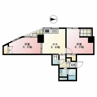 アネスティ椎名町【8階】の間取り