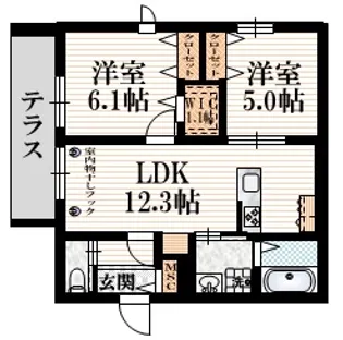 神奈川県川崎市多摩区菅6【マンション】の間取り