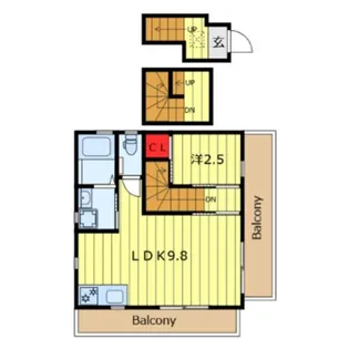 ウィルみのわ【3階】の間取り