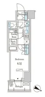 パークアクシス赤坂山王【9階】の間取り