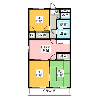 イーストマンション【2階】の間取り