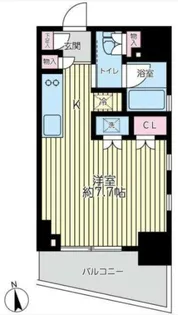 プレイアデ銀座エスト【4階】の間取り