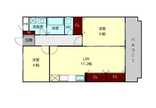 エスポワールC【2階】の間取り