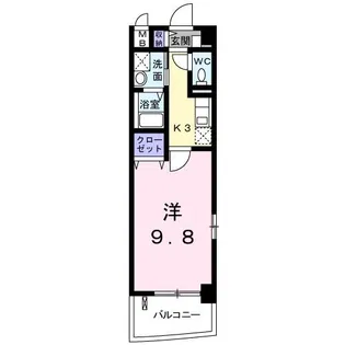 ブリッサ岩国【3階】の間取り