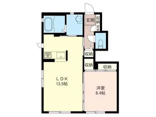 コトリネ.ダフネ【1階】の間取り