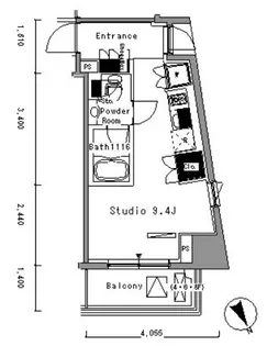 パークアクシス新板橋ウエスト【6階】の間取り
