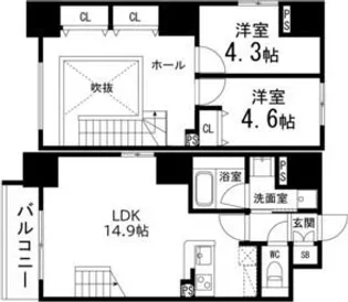 ラ・リューシュ仙台【9階】の間取り
