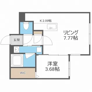 ラグナベルデ菊水7条【3階】の間取り
