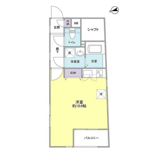 ノマド飯島【3階】の間取り
