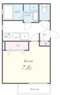 神奈川県横浜市港北区大倉山3【アパート】の間取り